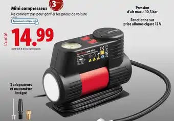 Lidl ULTIMATE SPEED Mini compresseur offre
