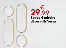 Maxi Bazar Set de 4 miroirs décoratifs Versa offre