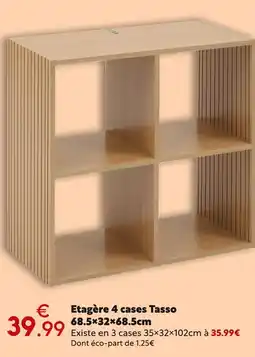 Maxi Bazar Etagère 4 cases Tasso offre