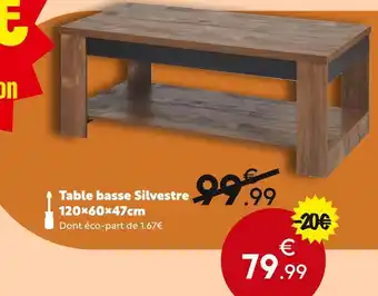 Maxi Bazar Table basse Silvestre offre