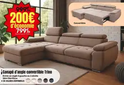 Maxi Bazar Canapé d'angle convertible Trino offre