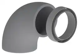 Brico Dépôt Coude gainé 90° eps ø160 avec manchon pour chauffe-eau thermodynamique offre