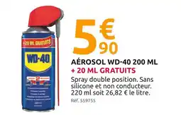 Mr Bricolage WD-40 Aérosol WD-40 200 ml + 20 ml gratuits offre