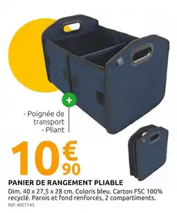 Mr Bricolage PANIER DE RANGEMENT PLIABLE offre