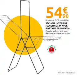 Mr Bricolage BRABANTIA SÉCHOIR INTÉRIEUR HANGON 25 M AVEC PORTANT offre
