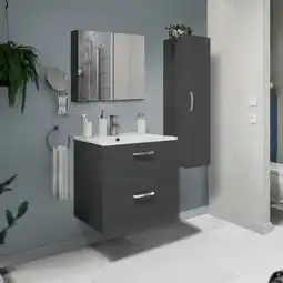 Brico Dépôt Meuble a suspendre l. 60 cm gris aruna offre