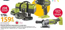 Mr Bricolage RYOBI Perceuse visseuse à percussion 18V Ryobi One + offre