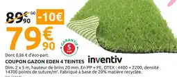 Mr Bricolage Inventiv Coupon gazon Eden 4 teintes offre