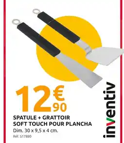 Mr Bricolage inventiv SPATULE + GRATTOIR SOFT TOUCH POUR PLANCHA offre