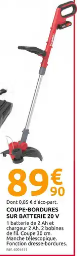 Mr Bricolage inventiv Coupe-bordures sur batterie 20 v offre