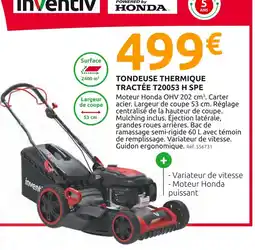 Mr Bricolage Inventiv Tondeuse Thermique Tractée T20053 H SPE offre