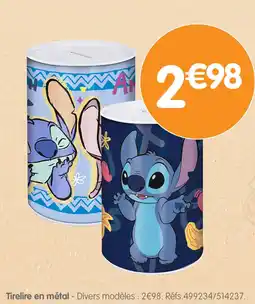 b&m Disney Tirelire en métal offre
