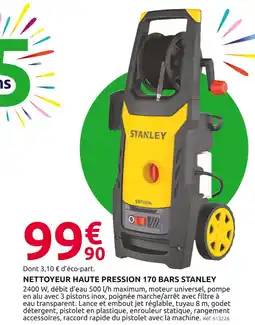 Mr Bricolage STANLEY Nettoyeur haute pression 170 bars offre