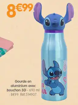 b&m Gourde en aluminium avec bouchon 3D offre