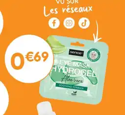 b&m Sence Masque yeux hydrogèle offre