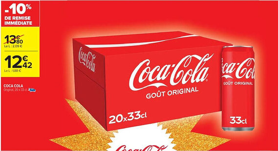 Cora x Carrefour COCA COLA Original offre
