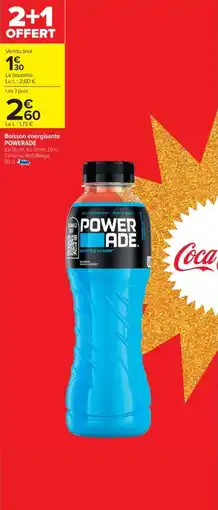Cora x Carrefour POWERADE Boisson énergisante offre