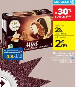 Cora x Carrefour Mini bâtonnets glacés carrefour extra offre