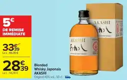 Cora x Carrefour AKASHI Blended Whisky Japonais offre