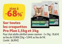 Maxi Zoo Purina - sur toutes les croquettes pro plan 1,5kg et 3kg offre