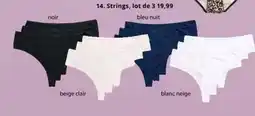 Ulla Popken Strings, lot de 3 offre