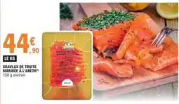 E.Leclerc Gravlax de truite marine a l'aneth offre