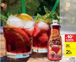 Cora x Carrefour DON SIMON Sangria offre