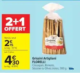 Cora x Carrefour FLORELLI Grissini Artigliani offre