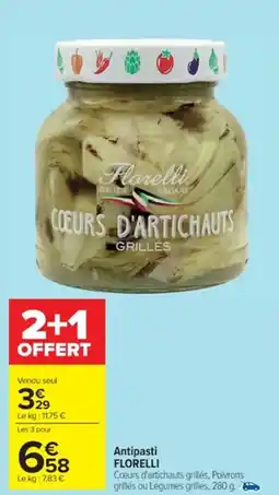 Cora x Carrefour FLORELLI Antipasti offre
