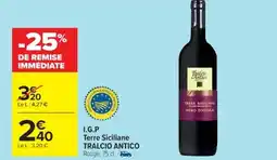 Cora x Carrefour TRALCIO ANTICO I.g.p terre siciliane offre