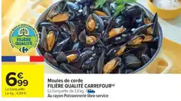 Cora x Carrefour Moules de corde filière qualité carrefour offre