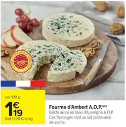 Cora x Carrefour Fourme d'Ambert A.O.P. offre