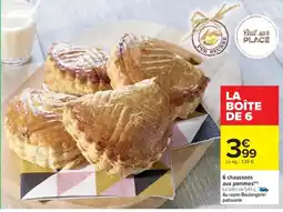 Cora x Carrefour 6 chaussons aux pommes offre