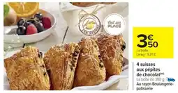 Cora x Carrefour 4 suisses aux pépites de chocolat offre