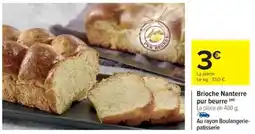 Cora x Carrefour Brioche Nanterre pur beurre offre