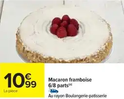 Cora x Carrefour Macaron framboise 6/8 parts offre