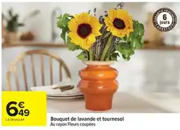 Cora x Carrefour Bouquet de lavande et tournesol offre