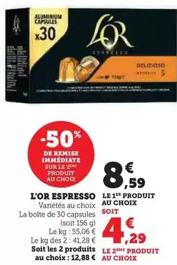 Hyper U L'or - espresso offre
