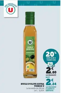 Hyper U U - huile d'olive extra vierge offre