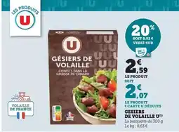 Hyper U U - gesiers de volaille offre