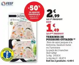 Hyper U Guyader - terrines de poissons offre