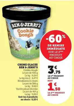 Hyper U Ben & jerry's - creme glacee offre