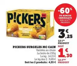 Hyper U Mccain - pickers surgeles offre