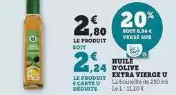 U Express U - huile d'olive extra vierge offre