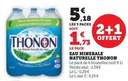 U Express Thonon - eau minerale naturelle offre