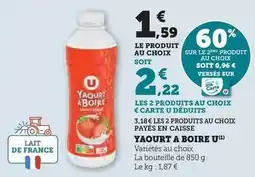 U Express U - yaourt a boire offre