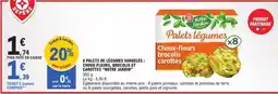 E.Leclerc Notre jardin - palets de légumes surgelés choux-fleurs, brocolis et carottes offre