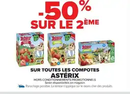 Cora x Carrefour ASTERIX Sur toutes les compotes offre