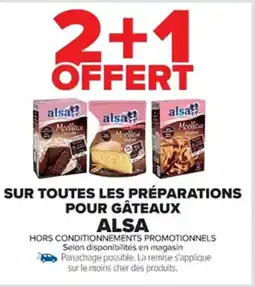 Cora x Carrefour ALSA Sur toutes les préparations pour gâteaux offre
