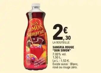 E.Leclerc Simon - sangria rouge offre